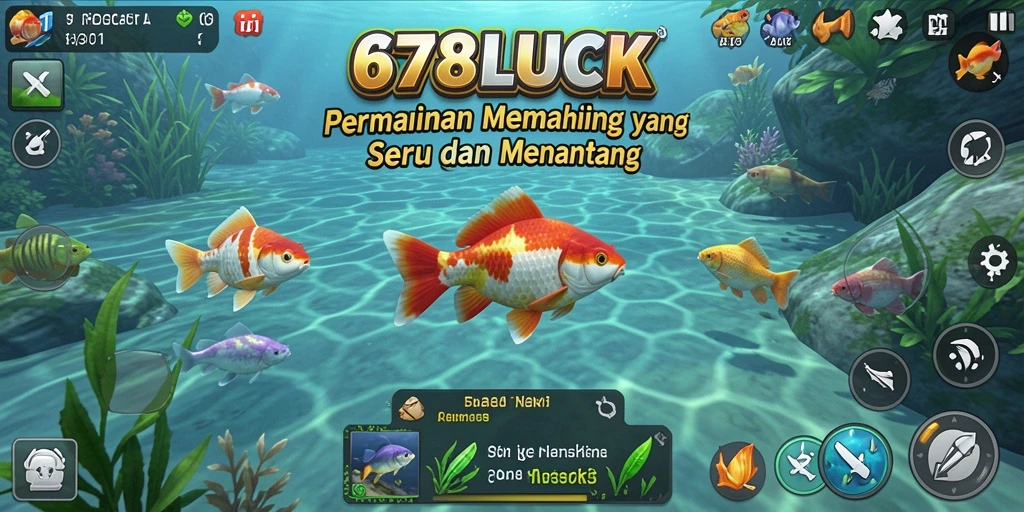 Tampilan gameplay Fishing yang menakjubkan di 678LUCK.