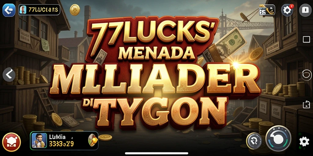 Screenshot utama 77LUCKS menunjukkan gameplay Tycoon yang menarik.