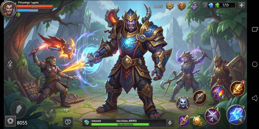 Screenshot gameplay ARPG mendebarkan dari 8055.