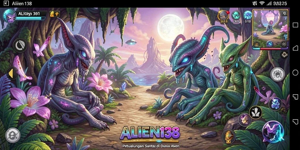 Tampilan gameplay ALIEN138 yang menarik dan penuh warna.