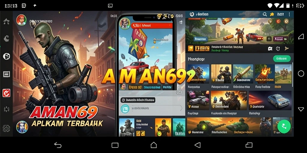 Tampilan antarmuka AMAN69 yang modern dan mudah dipahami.