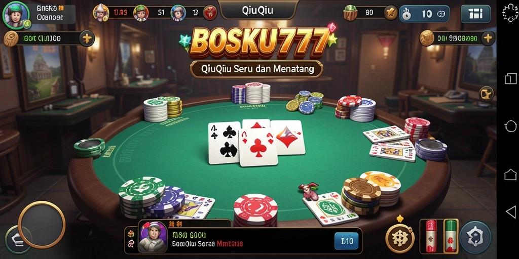 Tampilan gameplay QiuQiu yang mendebarkan di BOSKU777.