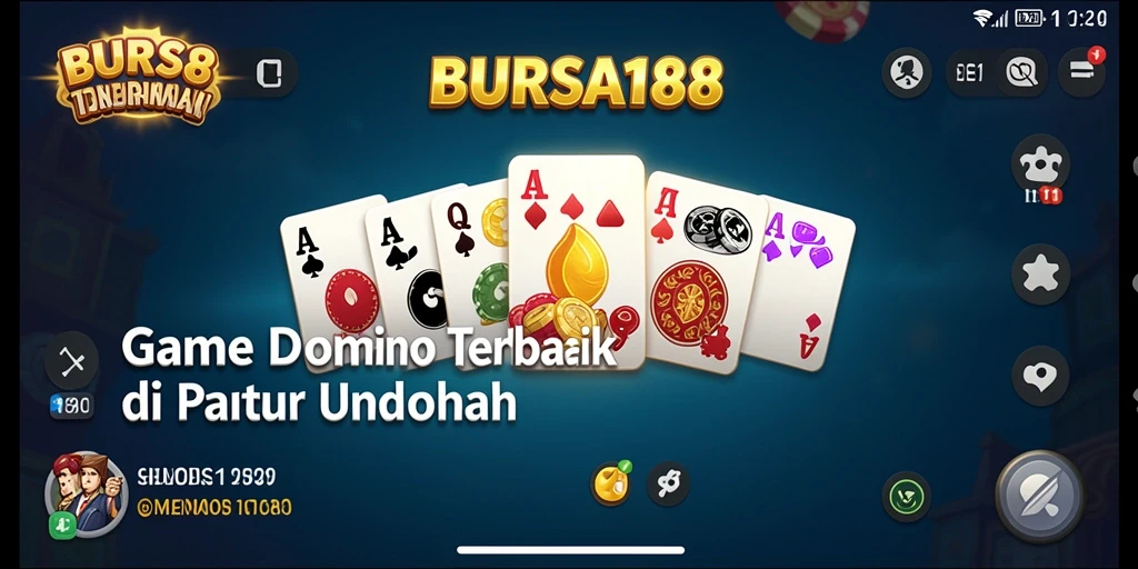 Tampilan gameplay menarik di BURSA188, nikmati serunya permainan Domino.