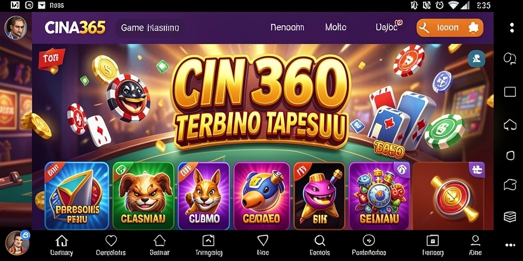 Tampilan gameplay CINA365 yang menarik dan dinamis.