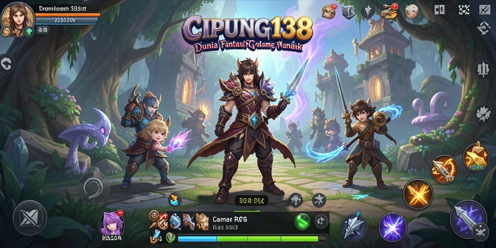Tampilan menarik dari gameplay RPG di CIPUNG138.