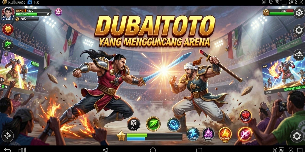 Tampilan pertarungan intens DUBAITOTO dalam aksi di arena.