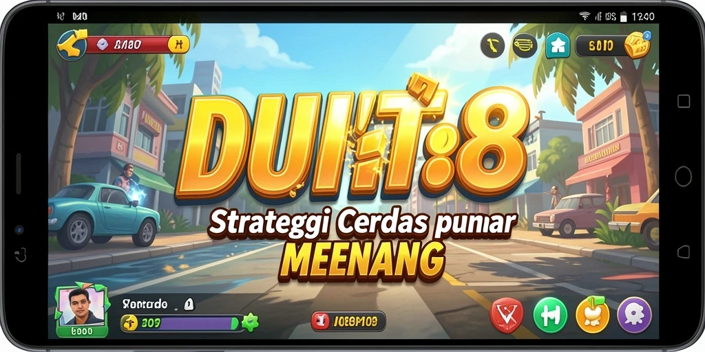 Tampilan gameplay DUIT8 yang menantang dan strategis.