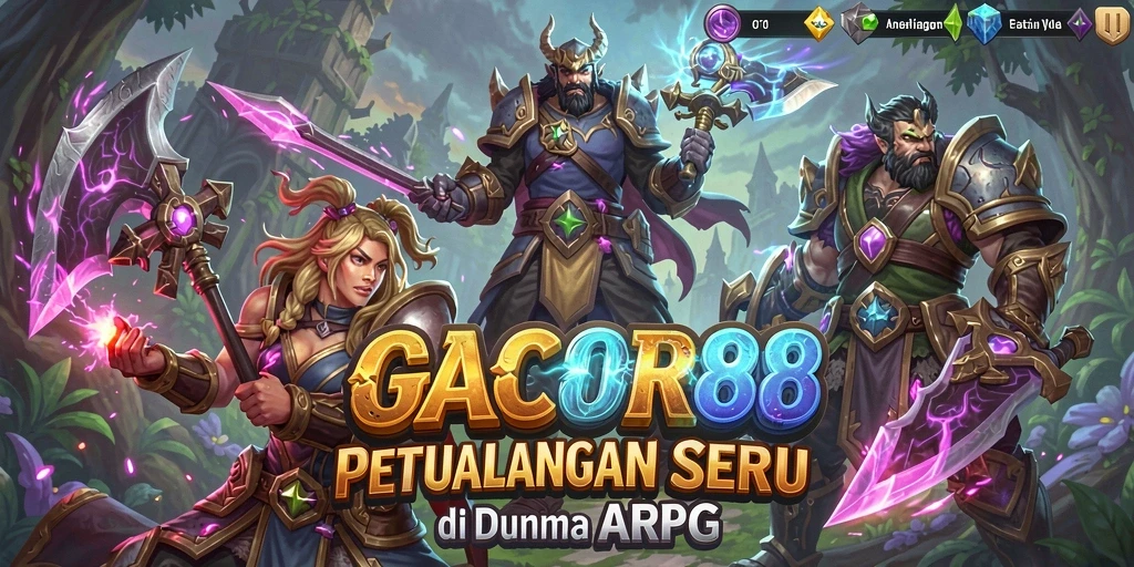 Gameplay seru di dunia petualangan ARPG GACOR88.