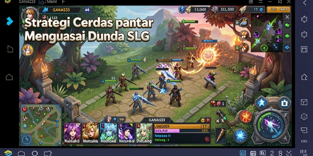 Tampilan gameplay strategis yang mendebarkan di GANAS33.