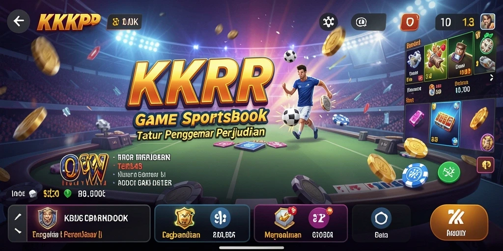 Tampilan menarik gameplay Sportsbook yang memikat.
