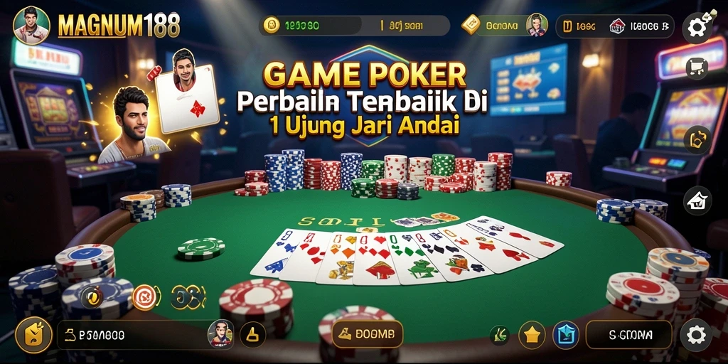 Tangkapan layar gameplay seru dalam MAGNUM188 poker.