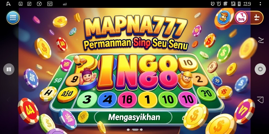 Tampilan gameplay Bingo seru di MAPNA777 yang mengasyikkan.