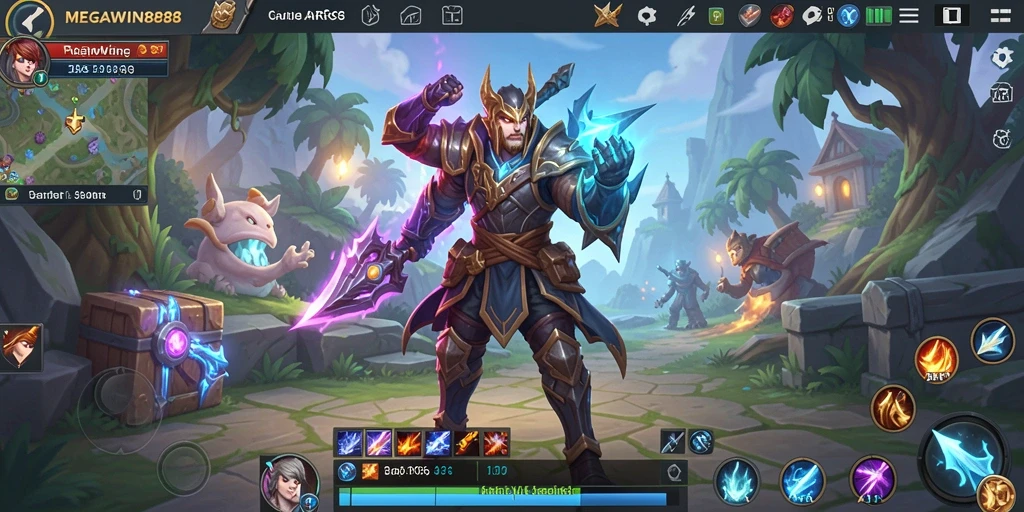 Tampilan gameplay epik di dunia ARPG MEGAWIN888.