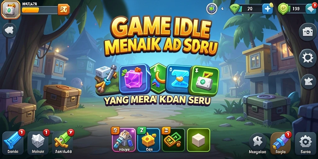 Tampilan gameplay seru dalam MENYALA78 dengan mekanisme Idle.