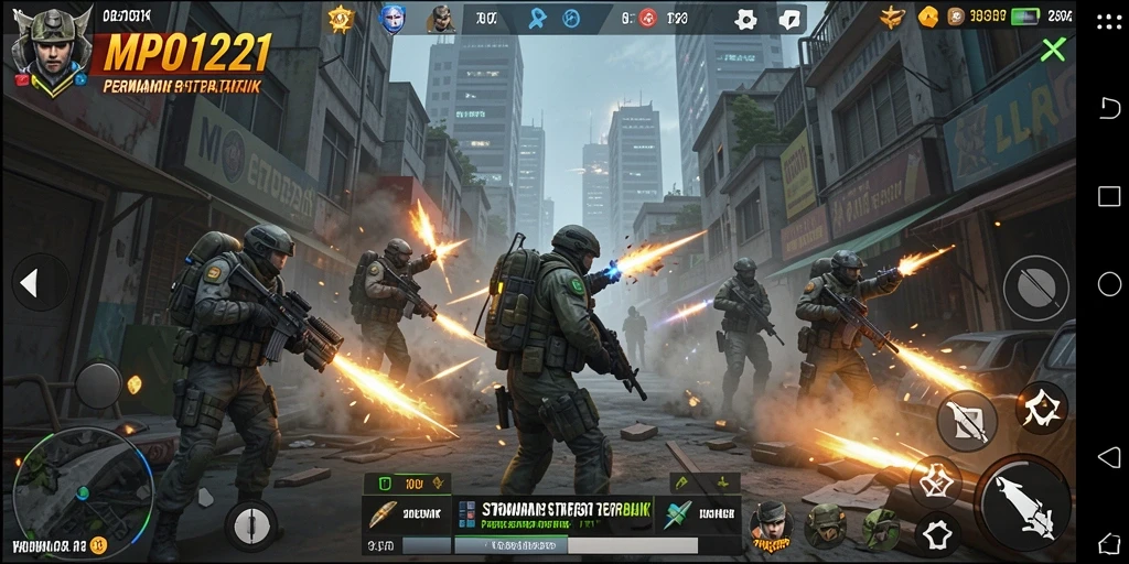 Tampilan gameplay dari MPO1221 yang memikat dan strategis.