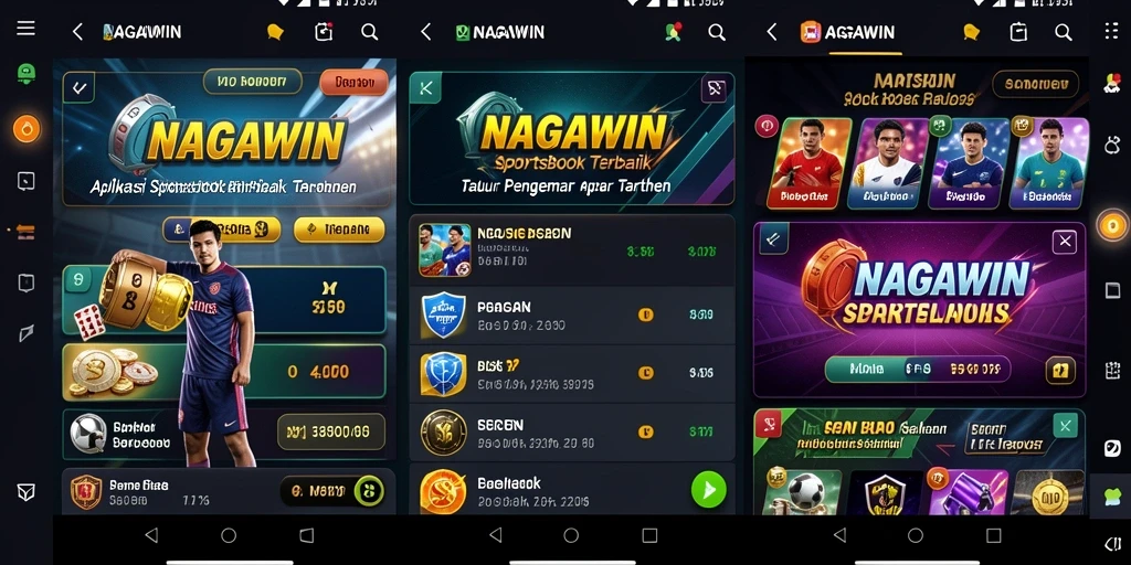 Tampilan gameplay NAGAWIN yang menarik untuk pengguna Sportsbook.