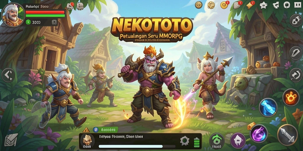 Tampilan gameplay menarik di dunia MMORPG NEKOTOTO.