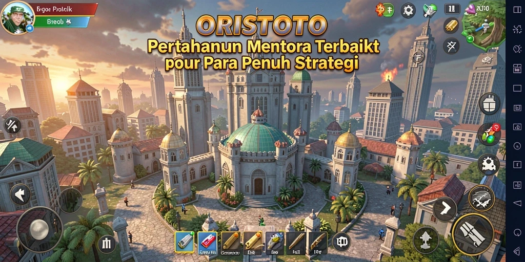 Tampilan gameplay menara pertahanan yang penuh strategi dan adrenalin.