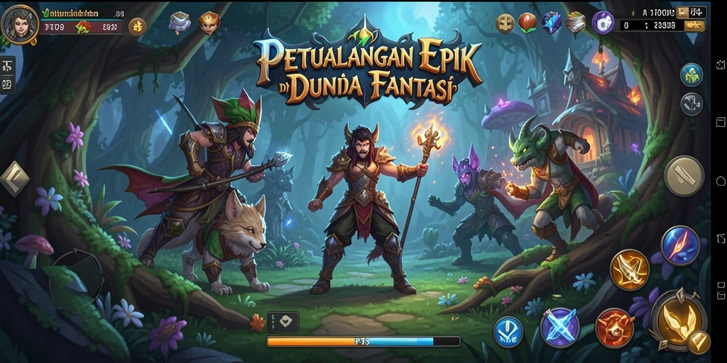 Screenshot utama PT89 menampilkan aksi pertempuran yang mendebarkan di dunia RPG.