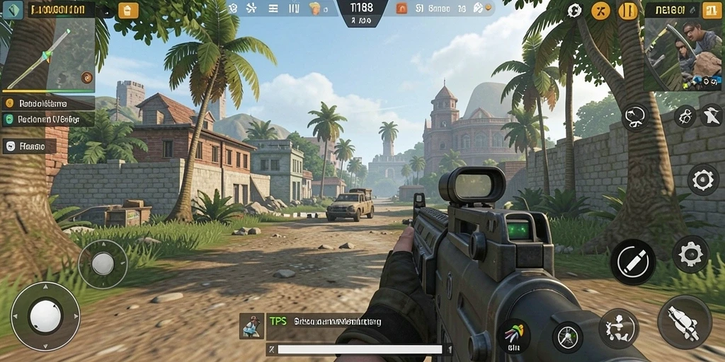 Tampilan gameplay menarik dalam permainan TPS RI188.
