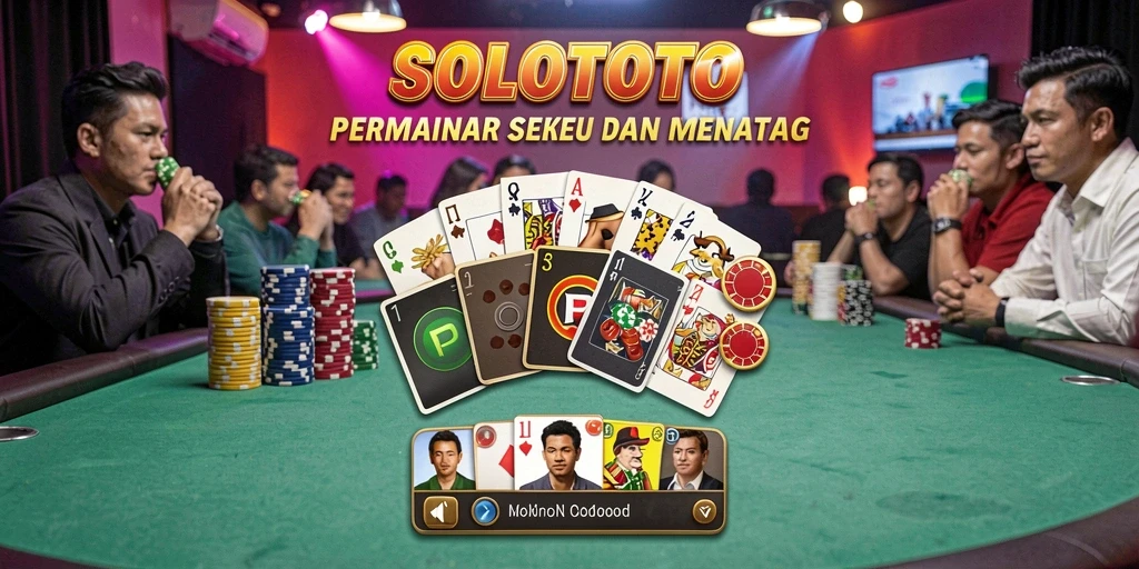 Tampilan gameplay menarik dari SOLOTOTO yang menampilkan suasana poker.