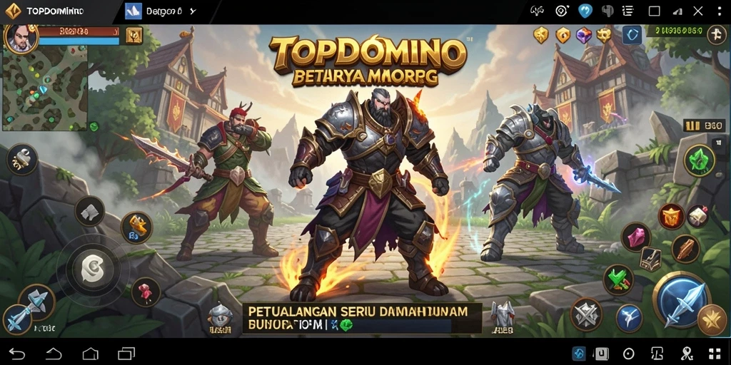 Tampilan menarik dari gameplay <strong>TOPDOMINO</strong> yang penuh aksi dan petualangan.