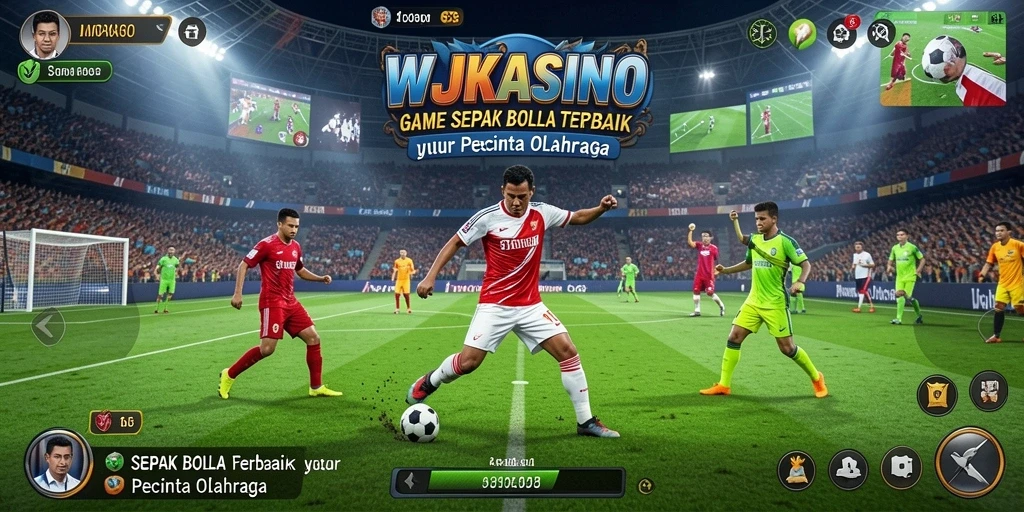 Tampilan gameplay menyerupai pertandingan sepak bola nyata di WJKASINO.